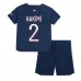 Paris Saint-Germain Achraf Hakimi #2 Replika Babykläder Hemma matchkläder barn 2023-24 Korta ärmar (+ Korta byxor)